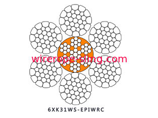 مدمج أسلاك الفولاذ حبل 6 X K31WS - EPIWRC خففت الأساسية مع البلاستيك حقن الصلب الأساسية