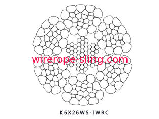 Swaged Steel Wire حبل K6 X 26WS IWRC معالجة الاتصال الخطي لعملية صيانة الآبار