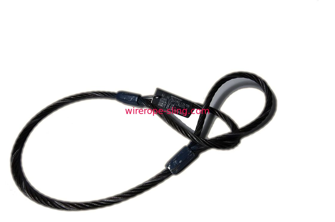 4 Ft Length Wire حبل الرافعة المختنق أثر المتانة القياسية العين والعين