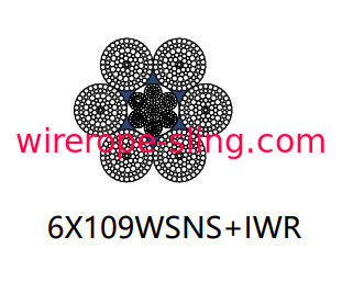 Ratory Drilling Rig Steel Wire Cable، 6 X 109 Wsns Rotation Resistant Rope