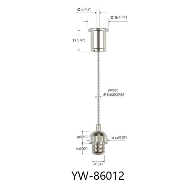 حمالة صدرss Ceiling Cable Hanging System Light Suspension Kit With M10 Thread YW86012 0