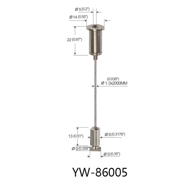 Lighting Hardware Linear Light Hanging System اdjustable YW86005 0