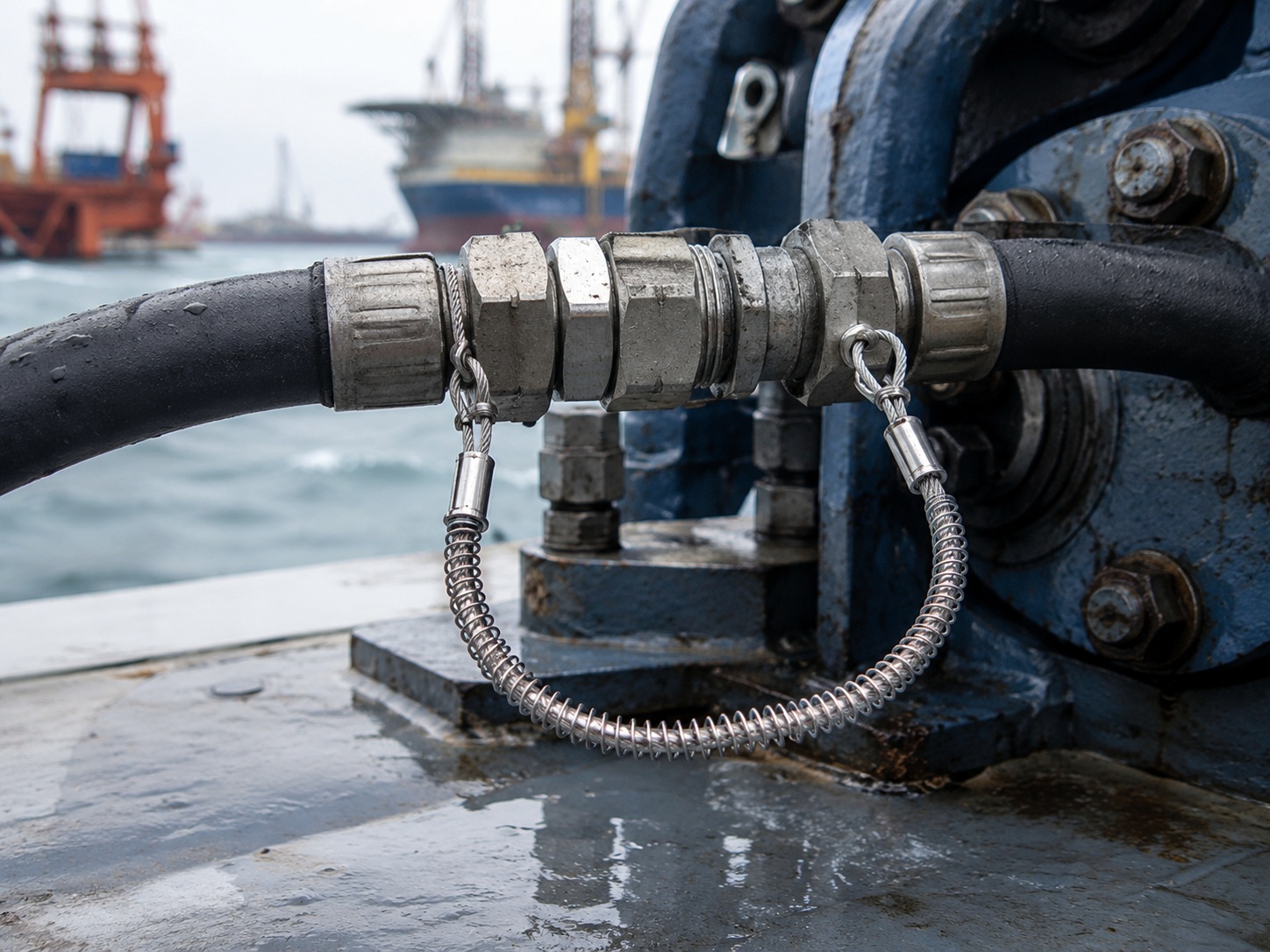 Marine كابل السلامة الخرطوم الهيدروليكي for shipyard and offshore maintenance